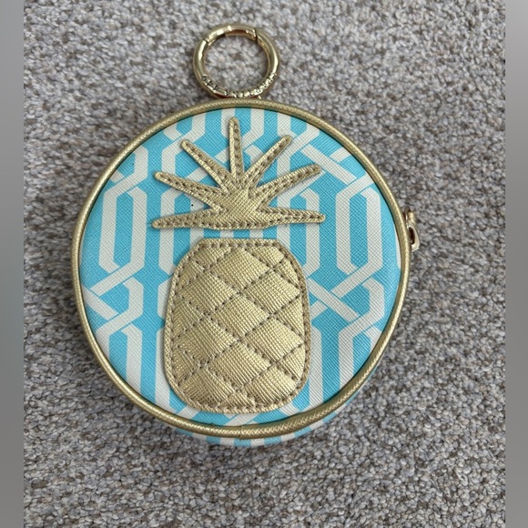 Spartina 449 Handbags - Spartina 449 Pineapple Zipper Pouch Bag Coin Purse Summer Beachy